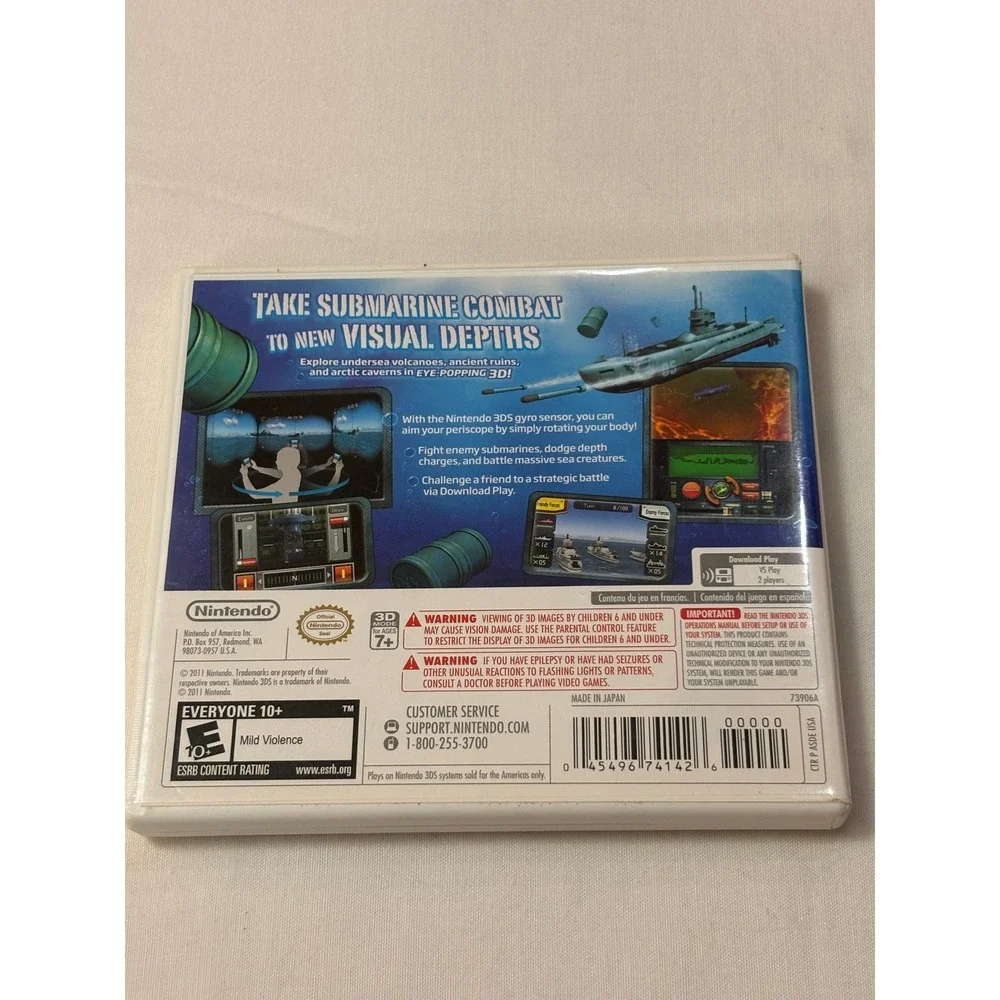 Steel Diver Nintendo 3DS Game Complete with Case and Manuals‎